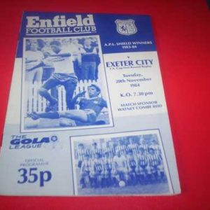1984/85 ENFIELD V EXETER FA CUP