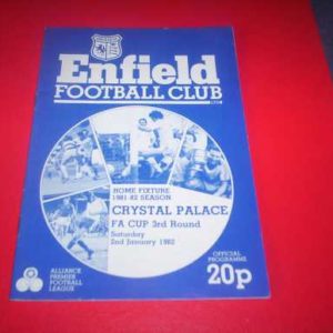1981/82 ENFIELD V CRYSTAL PALACE FA CUP