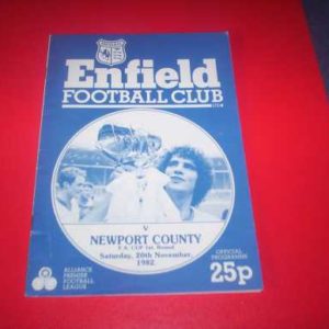 1982/83 ENFIELD V NEWPORT FA CUP