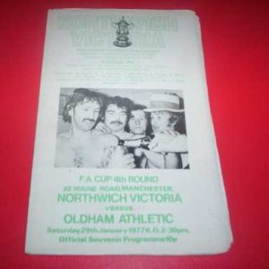 1976/77 NORTHWICH V OLDHAM FA CUP @ MAN CITY