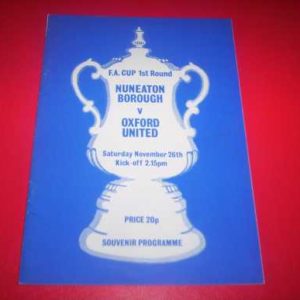 1977/78 NUNEATON V OXFORD FA CUP