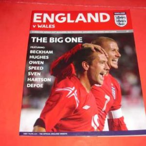 2004 ENGLAND V WALES WORLD CUP QUALIFIER