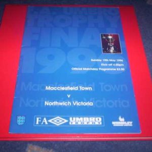 1996 MACCLESFIELD V NORTHWICH FA TROPHY FINAL