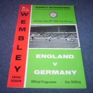1966 ENGLAND V GERMANY SCHOOLS