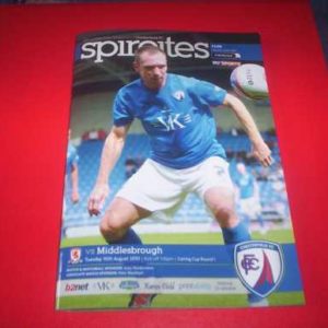 2010/11 CHESTERFIELD V MIDDLESBROUGH LEAGUE CUP