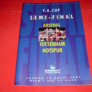 1990/91 ARSENAL V TOTTENHAM FA CUP SEMI FINAL