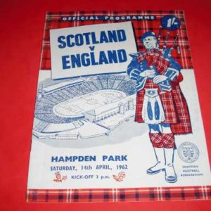 1962 SCOTLAND V ENGLAND