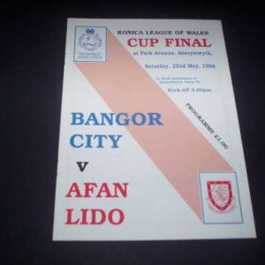 1994 BANGOR CITY V AFAN LIDO LEAGUE CUP FINAL