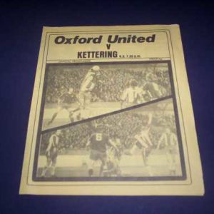 1976/77 OXFORD V KETTERING FA CUP REPLAY