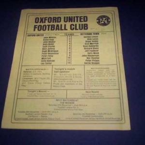 1976/77 OXFORD V KETTERING FA CUP REPLAY
