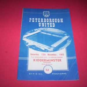1965/66 PETERBOROUGH V KIDDERMINSTER HARRIERS (FA CUP)