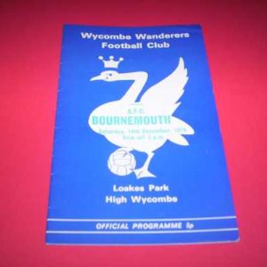 1974/75 WYCOMBE V BOURNEMOUTH FA CUP