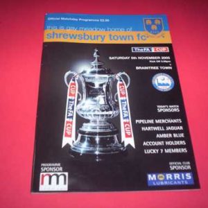 2005/06 SHREWSBURY V BRAINTREE FA CUP