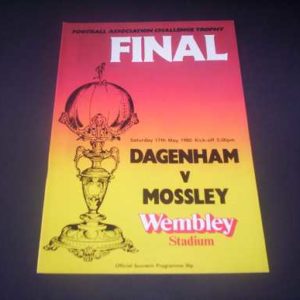 1980 DAGENHAM V MOSSLEY FA TROPHY FINAL