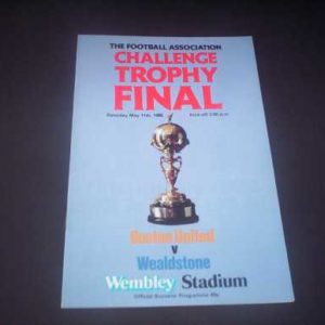 1985 BOSTON V WEALDSTONE FA TROPHY FINAL