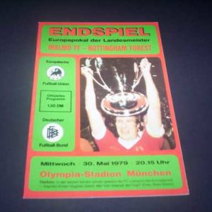 1979 MALMO V NOTTINGHAM FOREST EUROPEAN CUP FINAL