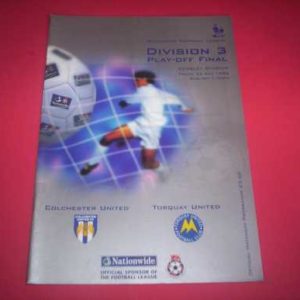1998 COLCHESTER V TORQUAY PLAY OFF FINAL