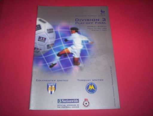 PLAY OFF FINALS » 1998 COLCHESTER V TORQUAY PLAY OFF FINAL