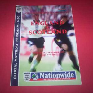 1999 ENGLAND V SCOTLAND EURO 2000 PLAY OFF