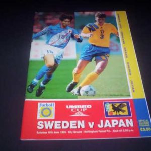 1995 SWEDEN V JAPAN @ NOTTINGHAM FOREST