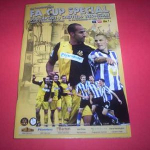 2010/11 SOUTHPORT V SHEFFIELD WEDNESDAY FA CUP