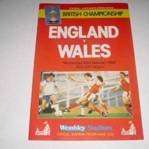 1983 ENGLAND V WALES