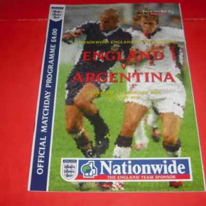 2000 ENGLAND V ARGENTINA