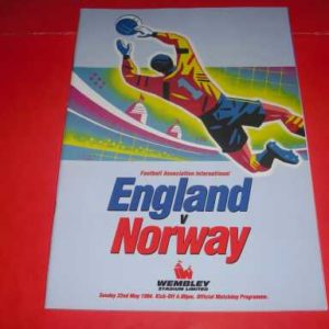 1994 ENGLAND V NORWAY