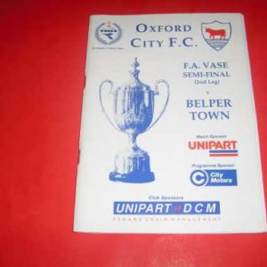 1994/95 OXFORD CITY V BELPER TOWN FA VASE S/F
