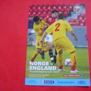 2009 NORWAY V ENGLAND U21