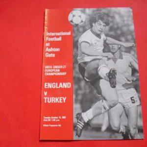 1985 ENGLAND V TURKEY U21