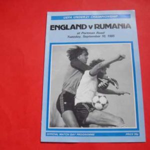 1985 ENGLAND V ROMANIA U21