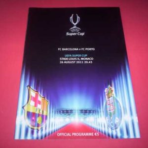 2011 BARCELONA V FC PORTO SUPER CUP