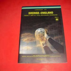 1986 SWEDEN V ENGLAND U21
