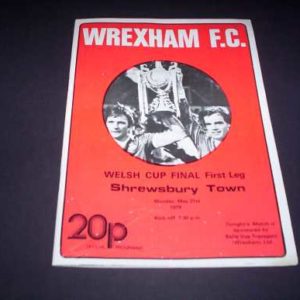 1978/79 WREXHAM V SHREWSBURY WELSH CUP FINAL