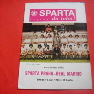 1983/84 SPARTA PRAGUE V REAL MADRID