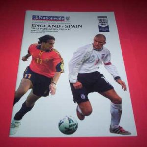 2001 ENGLAND V SPAIN