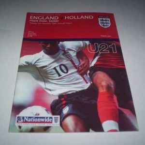2001 ENGLAND V HOLLAND U21