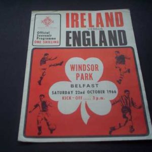 1966 NORTHERN IRELAND V ENGLAND