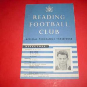 1957/58 READING V LUTON SOUTHERN FLOOTLIGHT CUP SEMI FINAL