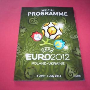 2012 ENGLAND 2012 EURO PROGRAMME POST FREE