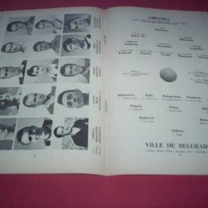 1958/59 CHELSEA V VILLE DE BELGRADE FAIRS CUP