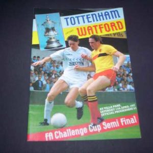1986/87 TOTTENHAM V WATFORD FA CUP SEMI FINAL