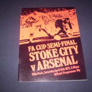 1971/72 STOKE V ARSENAL FA CUP SEMI FINAL