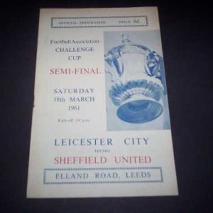 1960/61 LEICESTER V SHEFFIELD UTD FA CUP SEMI FINAL