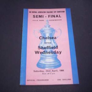 1965/66 CHELSEA V SHEFFIELD WEDNESDAY FA CUP SEMI FINAL