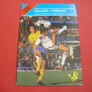 1983 ENGLAND V DENMARK U21 @ NORWICH
