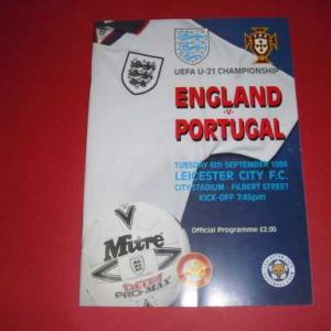 1994 ENGLAND V PORTUGAL U21 @ LEICESTER