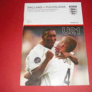 2002 ENGLAND V YUGOSLAVIA U21 @ BOLTON