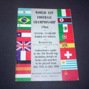 1966 WORLD CUP EVENING STANDARD SPECIAL GUIDE